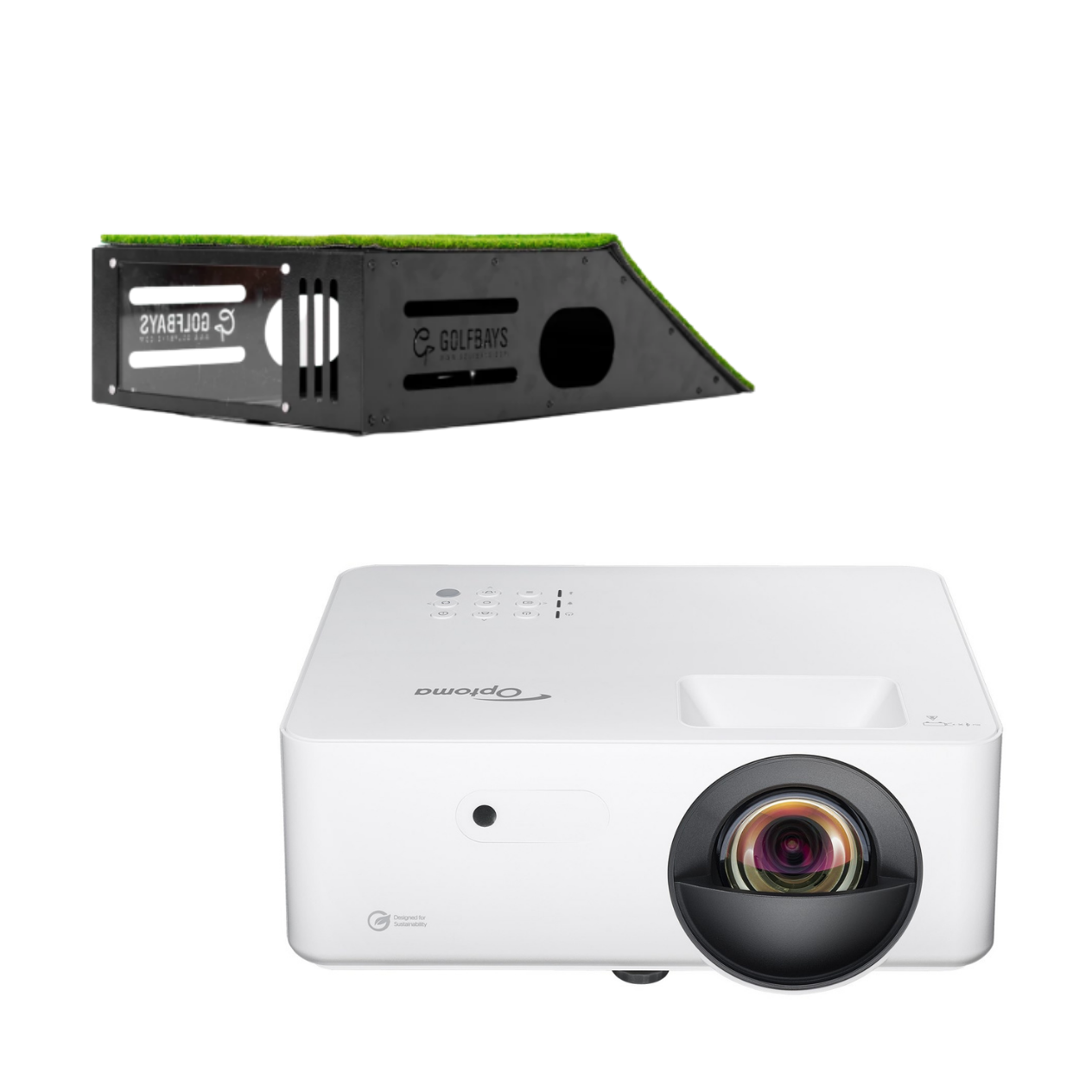 Optoma LW351ST WXGA Projector + GolfBays Floor Mount Case
